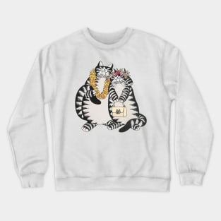 B Kliban Cat love Crewneck Sweatshirt